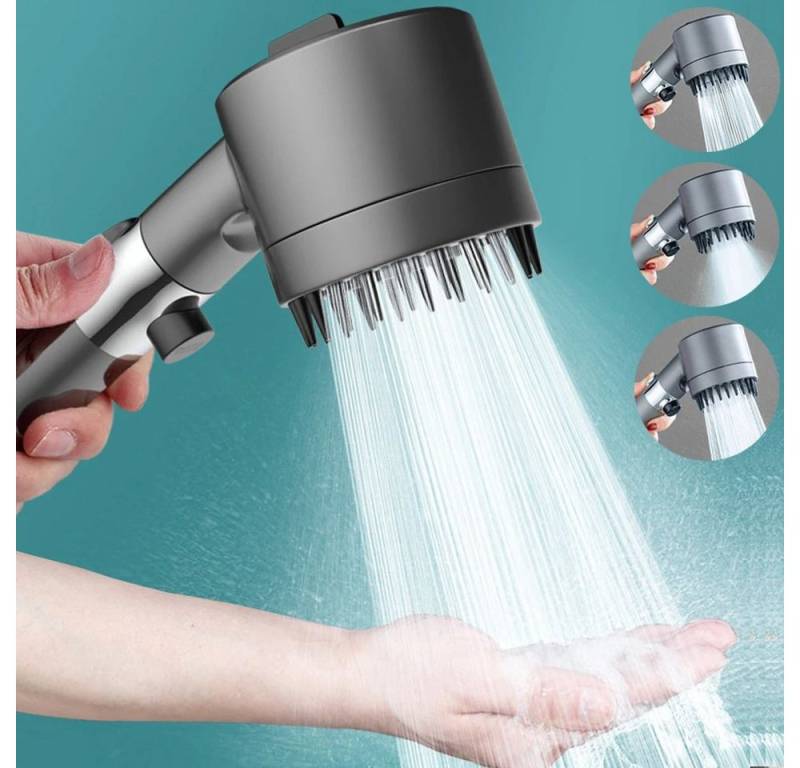 Fanttik Regenduschkopf Massage Spa Handbrause – 3 Modi, Hochdruck, Filter, 3 Modi, Wassersparen von Fanttik