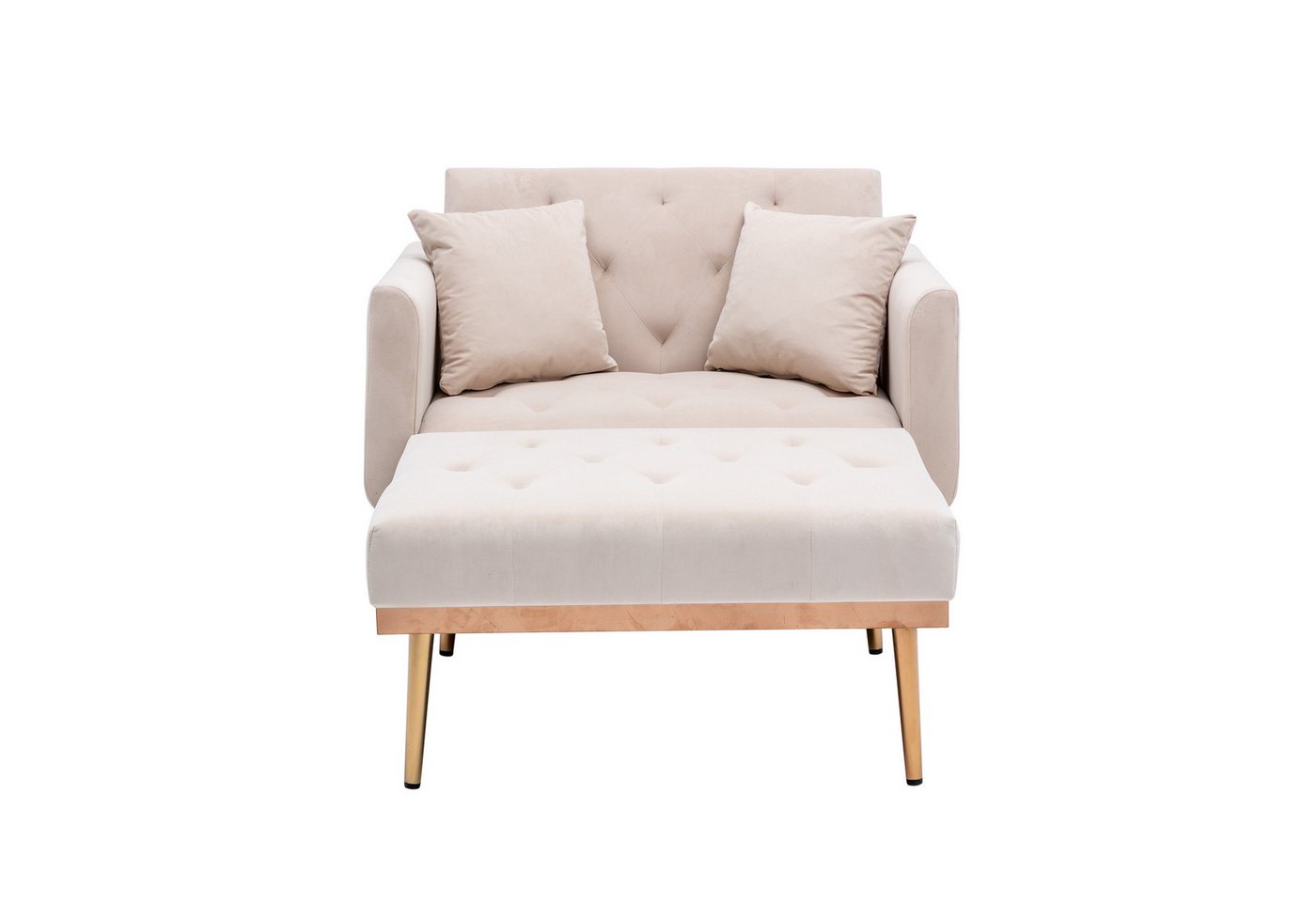 Fanttik Sessel Moderne Stil Sessel, verstellbare Rückenlehne Sessel Liegestuhl (1, 2er Set), verstellbar von Fanttik
