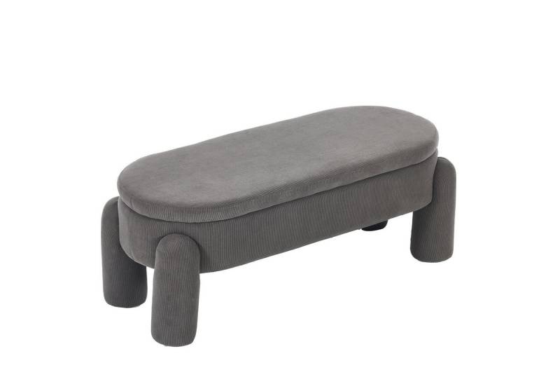 Fanttik Sitzhocker Gepolstert und Hochwertiger Chenille-Stoff (Set, 1er Set), mit Stauraumfach von Fanttik