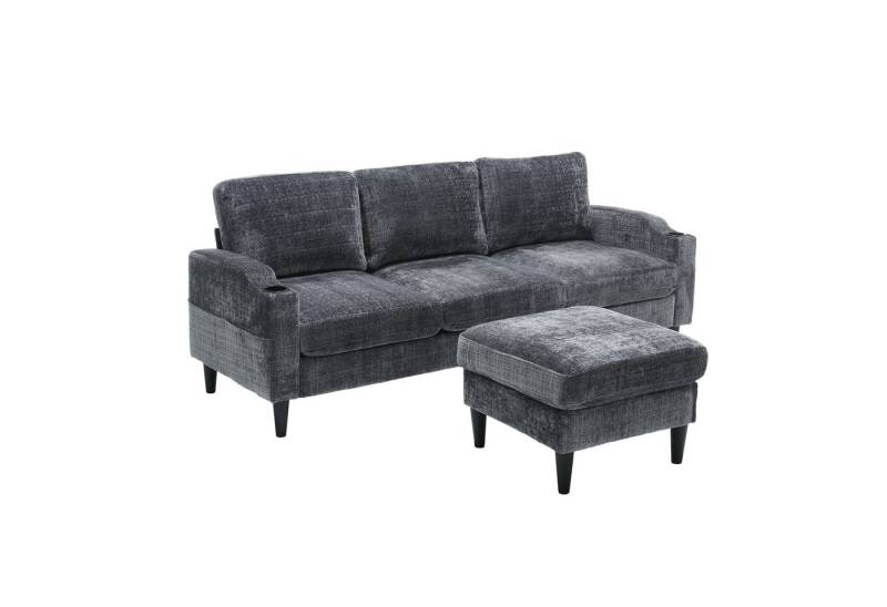 Fanttik Sofa Elegantes Sofa mit Hocker & Stauraum bequemen von Fanttik
