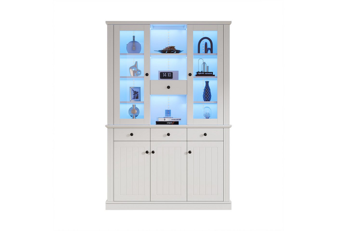 Fanttik Standvitrine Vitrine Glashängeschrank mit LED-Leuchten Fanttik Standvitrine Vitrine Glashängeschrank mit LED-Leuchten von Fanttik