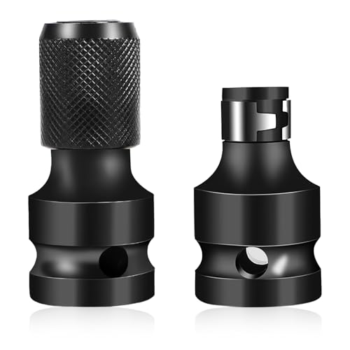 2Pcs Schlagschrauber Bit Adapter, 1/2 auf 1/4 Zoll Bithalter Stecknuss Adapter, Hochhärte Kohlenstoffstahl, Sicherheitsklemme, Robust und Langlebig, Multifunktionsadapter für vielseitige Anwendungen 2Pcs Schlagschrauber Bit Adapter, 1/2 auf 1/4 Zoll Bithalter Stecknuss Adapter, Hochhärte Kohlenstoffstahl, Sicherheitsklemme, Robust und Langlebig, Multifunktionsadapter für vielseitige Anwendungen von Fanxaolnes