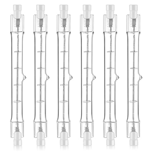 Fanxaolnes R7S Halogen Glühbirne 118mm 300W 230V, 6er Pack Dimmbar, Warmweiß 5500lm, J118 Linear Lampe, Energieeffizient und Langlebig, Hohe Leistung Beleuchtung für Innen- und Außenbereiche Fanxaolnes R7S Halogen Glühbirne 118mm 300W 230V, 6er Pack Dimmbar, Warmweiß 5500lm, J118 Linear Lampe, Energieeffizient und Langlebig, Hohe Leistung Beleuchtung für Innen- und Außenbereiche von Fanxaolnes