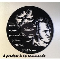 Uhr Schallplatte, Scheibe, Das Ausgeschnittene Vinyl Crazy Cavan, Rock'n'roll von FanysWoodcraft