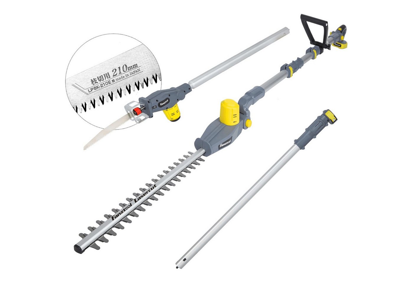 Fanztool Akku-Heckenschere FANZTOOL 20V Li-Ion Akku 2-in-1 Hochentaster/teleskop Heckenschere Fanztool Akku-Heckenschere FANZTOOL 20V Li-Ion Akku 2-in-1 Hochentaster/teleskop Heckenschere von Fanztool