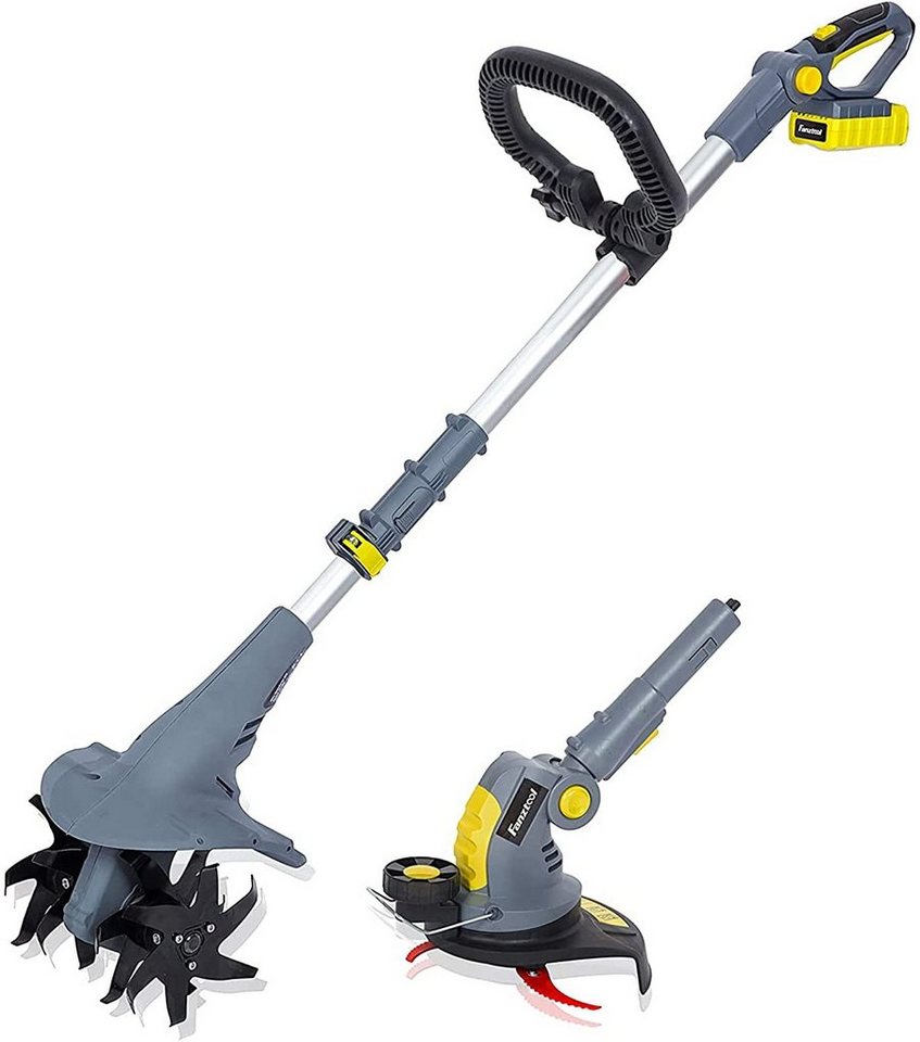 Fanztool Akku-Motorhacke FANZTOOL 20V Motorhacke Mini-Bodenhacke Bodenfräse Gartenhacke, Kombi-Set von Fanztool