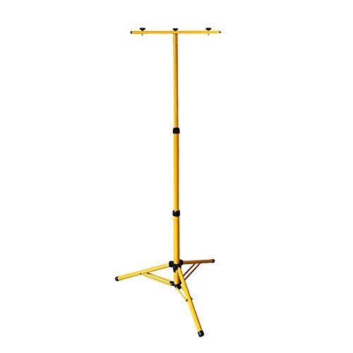 Faobureim Stativ für Flutlichtstrahler Baustrahler Arbeitsleuchte Flutlicht Ständer Baustrahlerstativ Teleskop Tripod Tragbarer Stativ Baustrahler Doppelhalterung von Faobureim