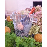 Poinsettia Glas Eiskübel - Weihnachts Vase Urlaub/Weihnachts Dekor von FaodailDecor