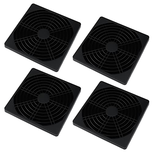 Faotup 4 Stück 12,2 cm schwarzer PC-Staubfilter, Kühlventilator-Staubfilter, Kunststoffgehäuse, Lüfterfilter, 12 x 12 x 0,8 cm Faotup 4 Stück 12,2 cm schwarzer PC-Staubfilter, Kühlventilator-Staubfilter, Kunststoffgehäuse, Lüfterfilter, 12 x 12 x 0,8 cm von Faotup