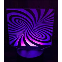 Illusion, Led, Rand Beleuchtet, Acryl, Schild, Nachtlicht, Geschenk Für Ihn, Sie, Kindergeschenk, Licht von FarEtchedByTony