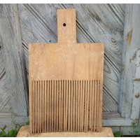 Großer Kamm Holz Wand Dekor Primitive Antiquitäten Land Weihnachten Geschenk Rustikale Wohnkultur Holzkamm Wolle Carder Bauernhaus Cottage von FarLandTitbits