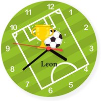 Kinderzimmer Wanduhr Fußball Kinderuhr Personalisiertes Geschenk Jungen Kinderzimmer Wanduhr Fußball Kinderuhr Personalisiertes Geschenk Jungen von Faramosa