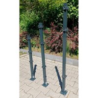 PEDDY SHIELD Eckpfosten, Stahl, anthrazit, SxH: 4 x 130 cm - grau von PEDDY SHIELD
