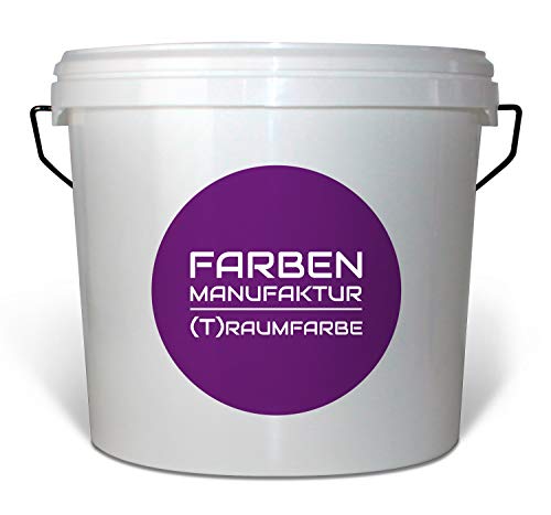 Farben Manufaktur (T) raumfarbe Innenwandfarbe hochdeckend - hochwertige, feine, bunte und edelmatte Wandfarbe für Innen (5L, happy grey) von Farben Manufaktur - individuelle Farb(t)räume