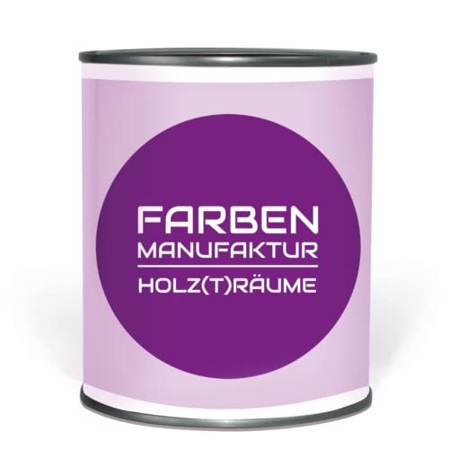 Farben Manufaktur Holzfarbe Holzdeckfarbe Wetterschutzfarbe Holzschutzfarbe bunte Trendtöne 2L, Farbe: rosa flieder von Farben Manufaktur - individuelle Farb(t)räume