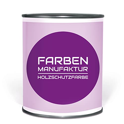 Farben Manufaktur Holzfarbe Holzschutzlack Wetterschutzfarbe Holzdecklack Landhaus Holz RAL 0,5L, Farbe: ca. RAL 5012 Lichtblau von Farben Manufaktur - individuelle Farb(t)räume