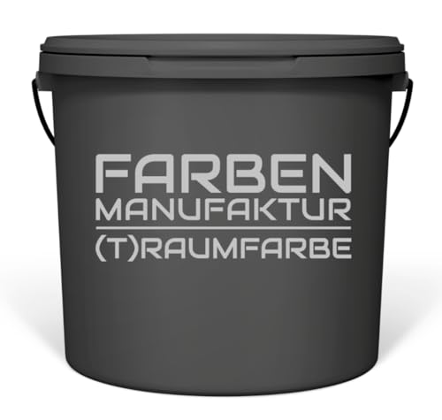 Farben Manufaktur Wandfarbe grau Innenwandfarbe Innenfarbe matt grau RAL Profi direkt deckend 5L, Farbe: RAL 7001 Silbergrau von Farben Manufaktur - individuelle Farb(t)räume