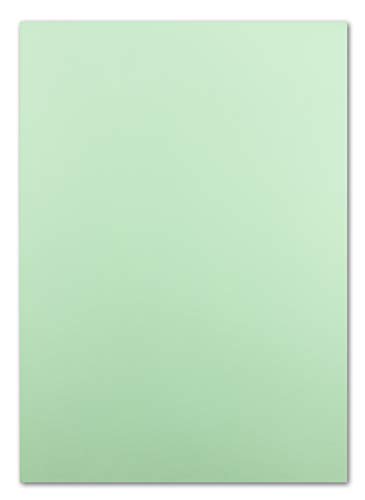 100x DIN A4 Papier - Mintgrün (Grün) - 110 g/m² - 21 x 29,7 cm - Ton-Papier Fotokarton Bastel-Papier Ton-Karton - FarbenFroh von FarbenFroh by GUSTAV NEUSER