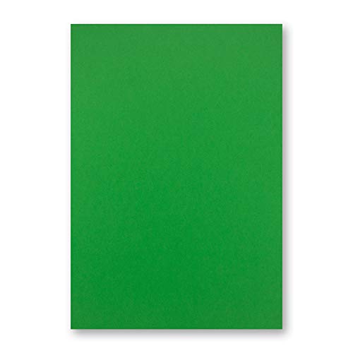 150 DIN A5 Einzelkarten Papierbögen - Grün - 240 g/m² - 14,8 x 21 cm - Bastelbogen Tonpapier Fotokarton Bastelpapier Tonkarton - FarbenFroh von FarbenFroh by GUSTAV NEUSER
