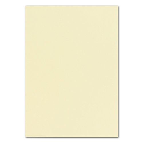 200 DIN A4 Papier-bögen Planobogen - Vanille (Creme) - 240 g/m² - 21 x 29,7 cm - Bastelbogen Ton-Papier Fotokarton Bastel-Papier Ton-Karton - FarbenFroh von FarbenFroh by GUSTAV NEUSER