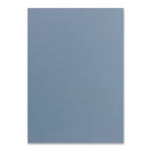 200x DIN A4 Papier - Graublau (Blau) - 110 g/m² - 21 x 29,7 cm - Ton-Papier Fotokarton Bastel-Papier Ton-Karton - FarbenFroh von FarbenFroh by GUSTAV NEUSER