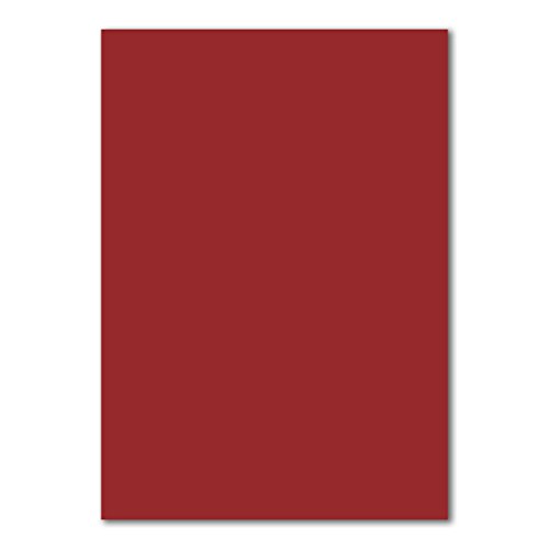 250 DIN A5 Einzelkarten Papierbögen - Dunkelrot - 240 g/m² - 14,8 x 21 cm - Bastelbogen Tonpapier Fotokarton Bastelpapier Tonkarton - FarbenFroh 250 DIN A5 Einzelkarten Papierbögen - Dunkelrot - 240 g/m² - 14,8 x 21 cm - Bastelbogen Tonpapier Fotokarton Bastelpapier Tonkarton - FarbenFroh von FarbenFroh by GUSTAV NEUSER