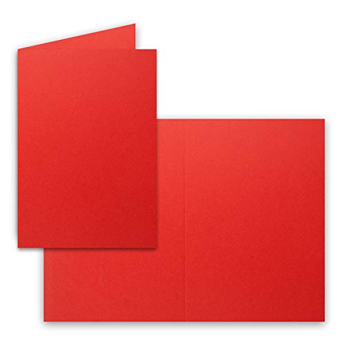 FarbenFroh by GUSTAV NEUSER DIN A5 Faltkarten - Rot - 200 Stück - Einladungskarten - Menükarten - Kirchenheft - Blanko - 14,8 x 21 cm - Marke FarbenFroh by GUSTAV NEUSER DIN A5 Faltkarten - Rot - 200 Stück - Einladungskarten - Menükarten - Kirchenheft - Blanko - 14,8 x 21 cm - Marke von FarbenFroh by GUSTAV NEUSER