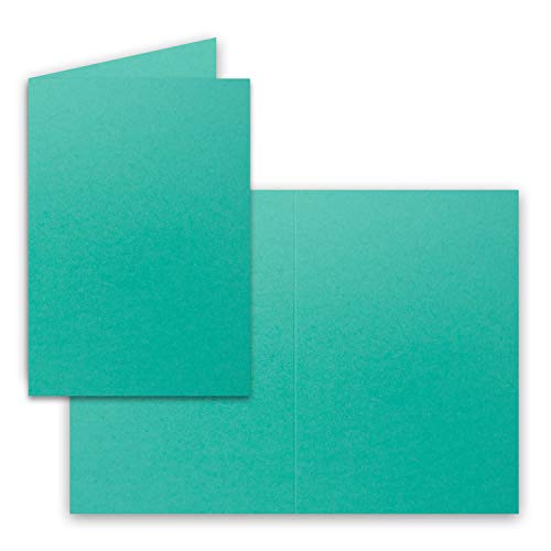 25x Falt-Karten DIN A6 in Pazifikblau - 10,5 x 14,8 cm - Blanko - Doppel-Karten - 240 g/m² 25x Falt-Karten DIN A6 in Pazifikblau - 10,5 x 14,8 cm - Blanko - Doppel-Karten - 240 g/m² von FarbenFroh by GUSTAV NEUSER