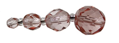 Farbenspiel Schmuckzubehör Glasschliffperlen 8mm - 25 Stück - ca. 50 Farben zur Auswahl (apricot) von Farbenspiel Schmuckzubehör