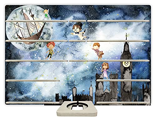 Farbklecks-Collection Musikboxregal Abenteuerfreunde - passend für Toniebox - Regal mit Platz für 65-70 Figuren von Farbklecks-Collection
