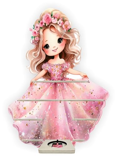 Farbklecks-Collection Musikboxregal Blumenprinzessin - passend für Toniebox - Regal mit Platz für Box sowie 25-30 Figuren von Farbklecks-Collection