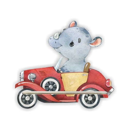 Farbklecks-Collection Musikboxregal Erweiterung Auto Freunde Nashorn von Farbklecks-Collection