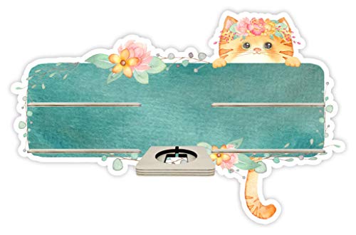 Farbklecks-Collection Musikboxregal Katzenbanner 3 - passend für Toniebox - Regal mit Platz für Box sowie 25-30 Figuren von Farbklecks-Collection