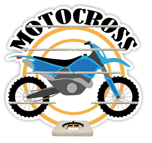 Farbklecks-Collection Musikboxregal Motocross - passend für Toniebox - Regal mit Platz für 25-30 Figuren von Farbklecks-Collection