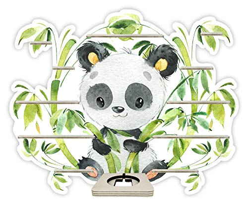 Farbklecks-Collection Musikboxregal Panda - passend für Toniebox - Regal mit Platz für Box sowie 35-40 Figuren von Farbklecks-Collection