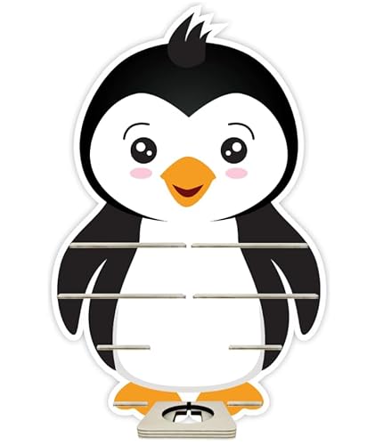 Farbklecks-Collection Musikboxregal Pinguin - passend für Toniebox - Regal mit Platz für 25-30 Figuren von Farbklecks-Collection