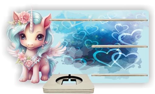 Farbklecks-Collection Musikboxregal Starter Set Einhornherzchen von Farbklecks-Collection