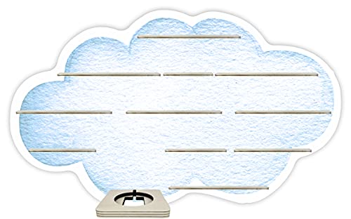 Farbklecks-Collection Musikboxregal Wolke - passend für Toniebox - Regal mit Platz für Box sowie 50-55 Figuren von Farbklecks-Collection