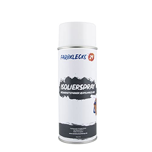 Farbklecks24 Isolierspray 400ml, Isoliergrund, Fleckenblocker von Farbklecks24