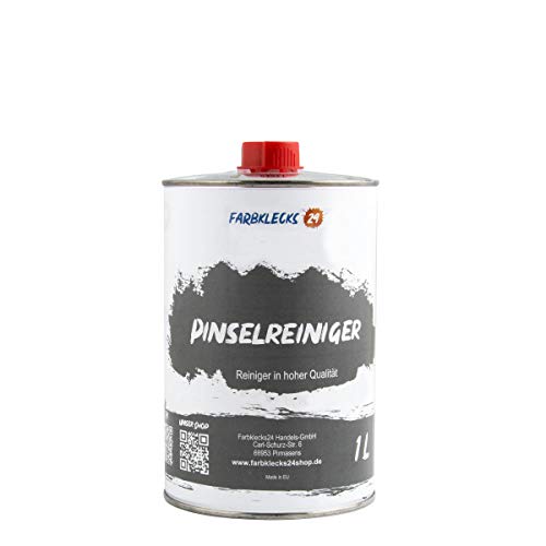 Farbklecks24 Pinselreiniger 1L, Hochwertiger Reiniger für Pinsel, Walzen und Werkzeuge von Farbklecks24