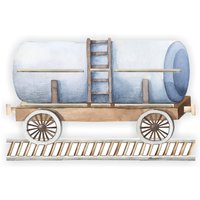 Tonieregal - Regal Für Musikbox -20-25 Figuren- Zug Waggon Kessel Passend Toniebox von FarbklecksCollection