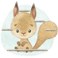 Tonieregal - Regal Für Musikbox Erweiterung Kleine Freunde Eichhörnchen von FarbklecksCollection