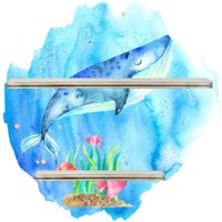 Tonieregal - Regal Für Musikbox Erweiterung Unterwasserwelt Modul Blauwal von FarbklecksCollection