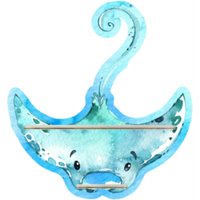 Tonieregal - Regal Für Musikbox Erweiterung Unterwasserwelt Tier Tauchender Manta von FarbklecksCollection