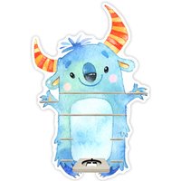 Tonieregal - Regal Für Musikbox Für 20-25 Figuren Kuschelmonster Mit Hörnern Passend Toniebox Tonieregal - Regal Für Musikbox Für 20-25 Figuren Kuschelmonster Mit Hörnern Passend Toniebox von FarbklecksCollection