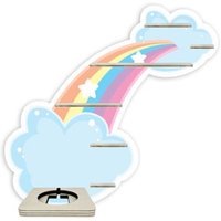 Tonieregal - Regal Für Musikbox Für 20-25 Figuren Regenbogenbrücke Passend Toniebox von FarbklecksCollection