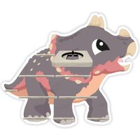 Tonieregal - Regal Für Musikbox Für 20-25 Figuren Triceratops 2- Passend Toniebox von FarbklecksCollection