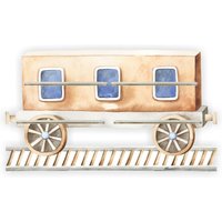 Tonieregal - Regal Für Musikbox Für 20-25 Figuren Zug Waggon Braun Passend Toniebox von FarbklecksCollection