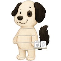 Tonieregal - Regal Für Musikbox Für 25-30 Figuren Tier Hund Schwarz Weiss Passend Toniebox 1 Oder 2 Tonieregal - Regal Für Musikbox Für 25-30 Figuren Tier Hund Schwarz Weiss Passend Toniebox 1 Oder 2 von FarbklecksCollection