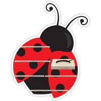 Tonieregal - Regal Für Musikbox Für 25-30 Figuren Marienkäfer Rot Passend Toniebox von FarbklecksCollection